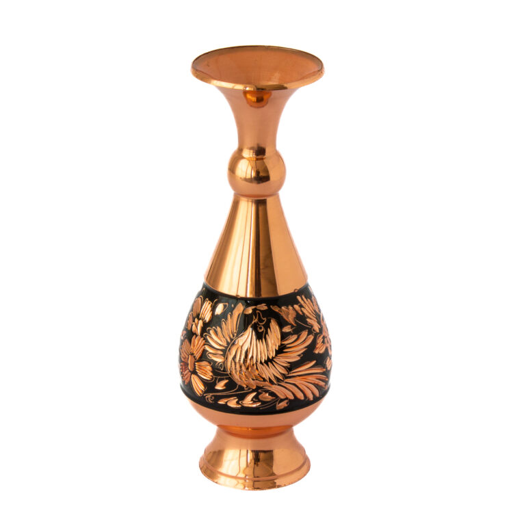 Diamond Engraved Copper Vase Model JL02 Set of 2 view 3