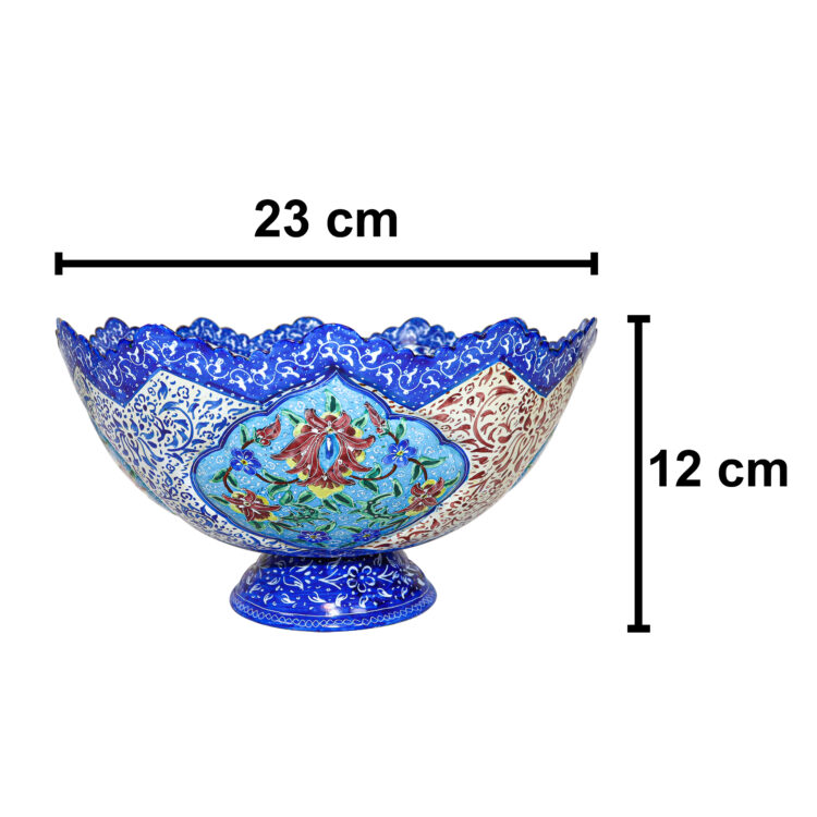 Enamel Bowl and Plate Set Model Pardaz Code 3023 view 7