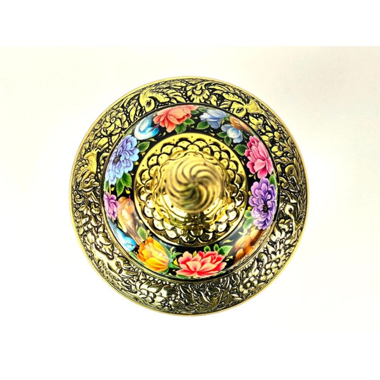 Enamel Candy Dish Model Gol o Morgh view 6