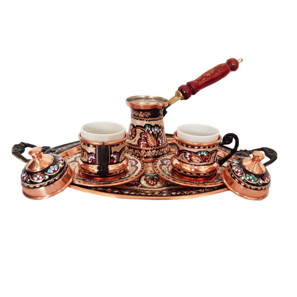 Enamel Coffee Set 8-Piece for 2 Persons Code 081 view 1