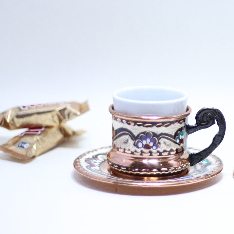 Enamel Coffee Set 8-Piece for 2 Persons Code 081 view 3