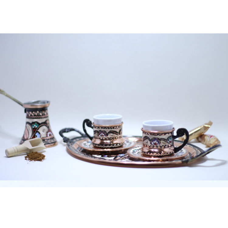 Enamel Coffee Set 8-Piece for 2 Persons Code 081 view 4