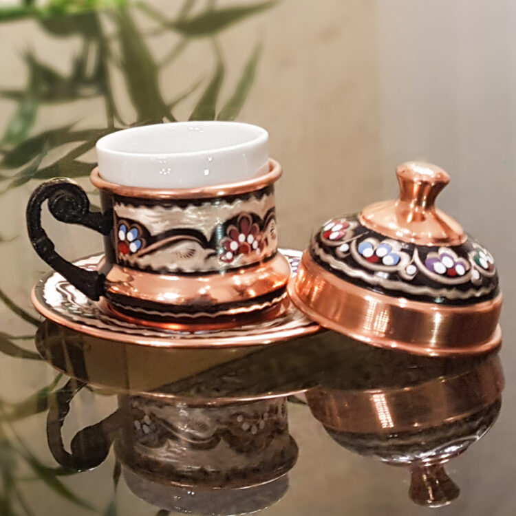 Enamel Coffee Set 8-Piece for 2 Persons Code 081 view 6