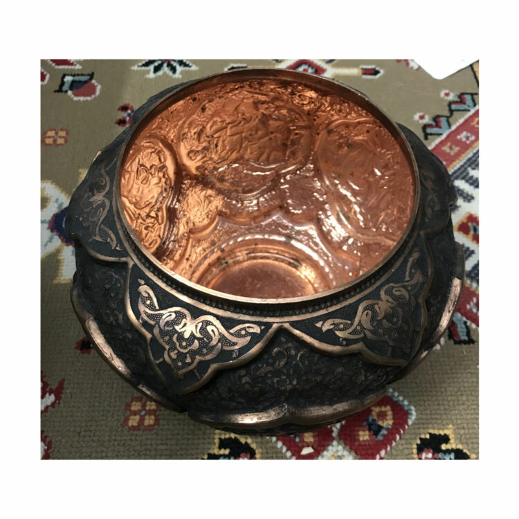 Engraved Chocolate Bowl with Laila and Majnun Design Code 1 view 4