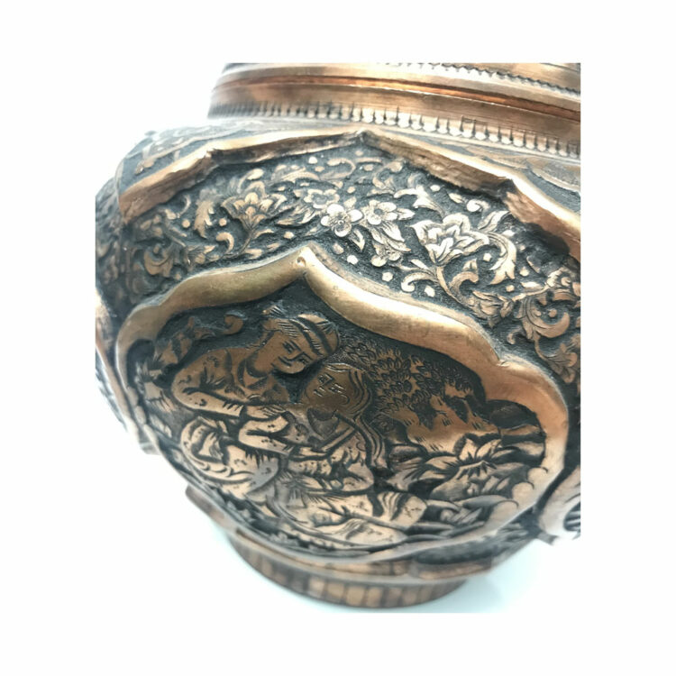 Engraved Chocolate Bowl with Laila and Majnun Design Code 1 view 8