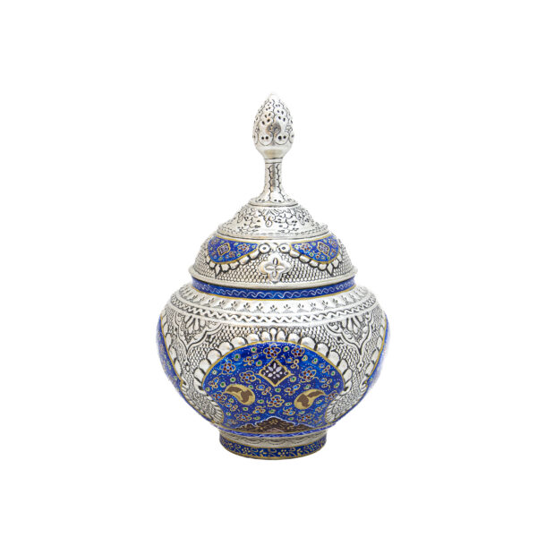 Engraved Sugar Bowl with Miniature Painting Design Code 7167 view 1