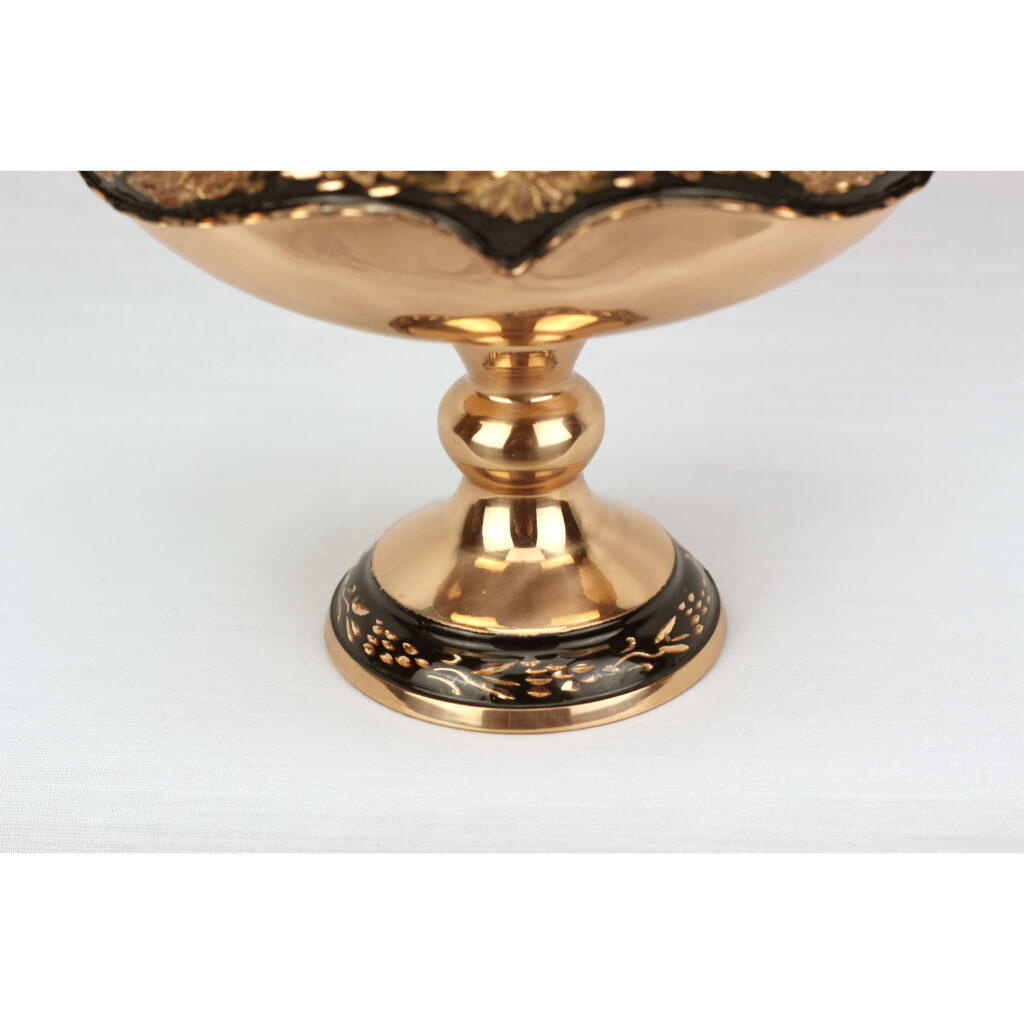 Diamond Cut Copper Kashkul Chocolate Dish Code k101 view 2