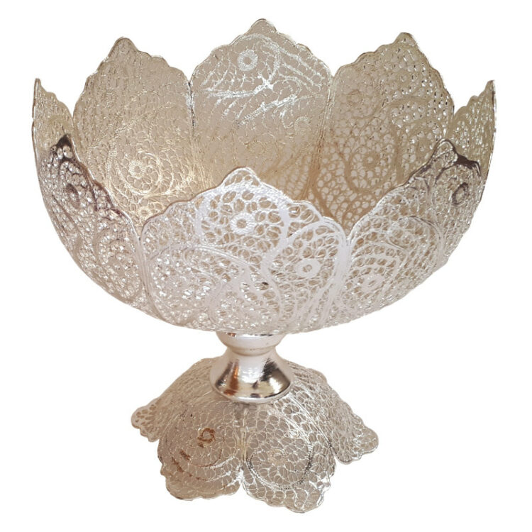 Filigree Nut Dish Eight-Petal Model Code 13 view 1