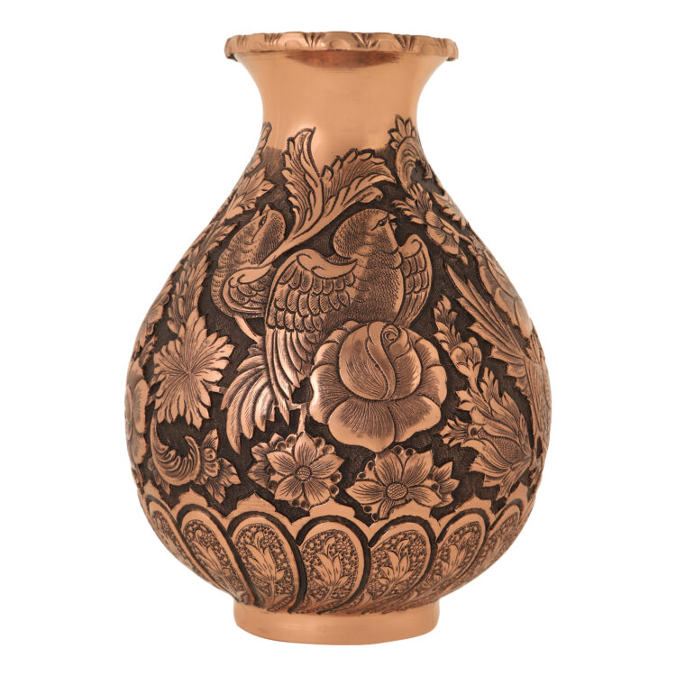 Heroic Engraved Vase with Flower and Bird Design Code 911 view 1