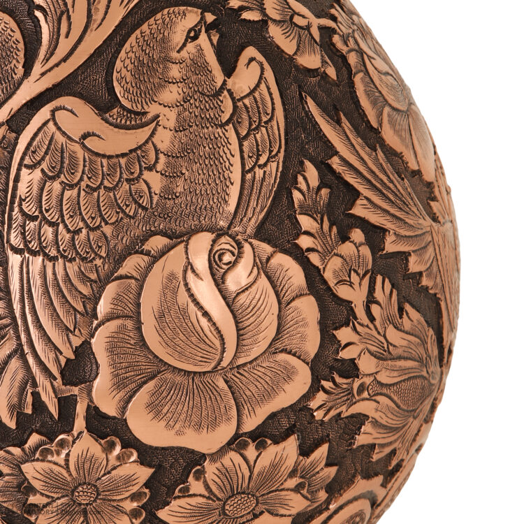 Heroic Engraved Vase with Flower and Bird Design Code 911 view 4