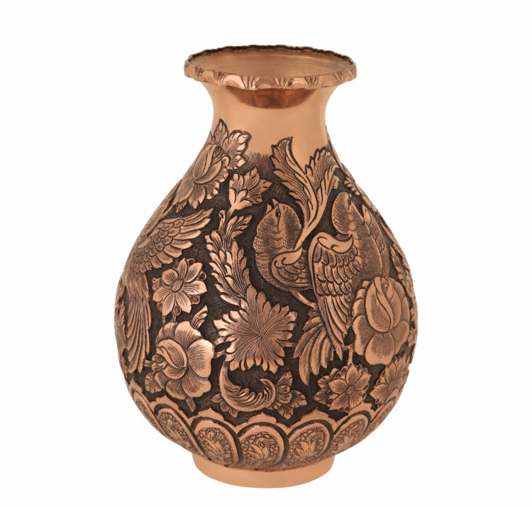 Heroic Engraved Vase with Flower and Bird Design Code 911 view 5