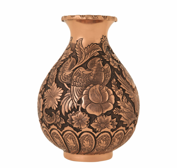 Heroic Engraved Vase with Flower and Bird Design Code 911 view 6