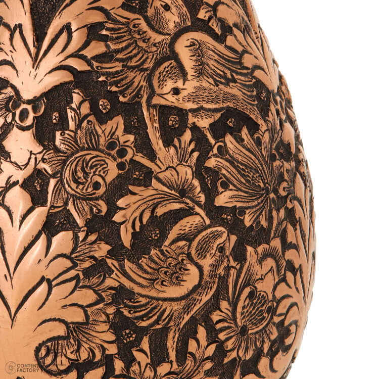 Heroic Engraved Vase with Flower and Bird Design Code 912 view 4