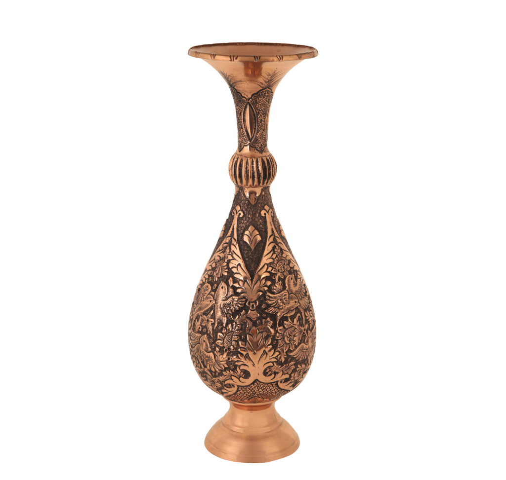 Heroic Engraved Vase with Flower and Bird Design Code 912 view 5