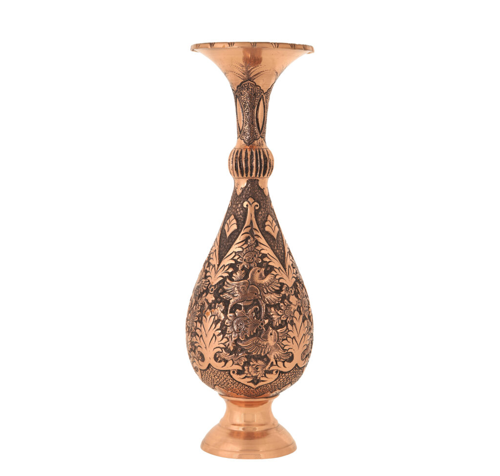 Heroic Engraved Vase with Flower and Bird Design Code 912 view 6