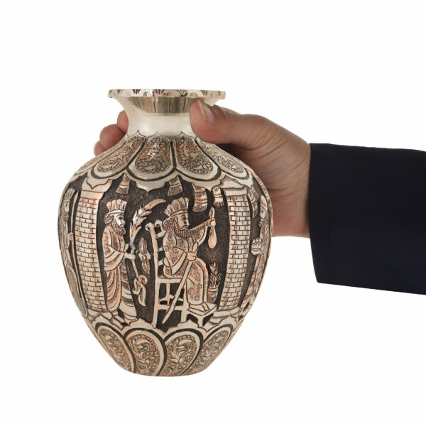 Heroic Engraved Vase with Persepolis Design Code 908 view 2