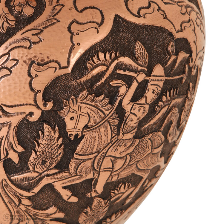 Heroic Engraved Vase with Polo Design Code 910 view 4