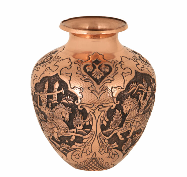 Heroic Engraved Vase with Polo Design Code 910 view 5