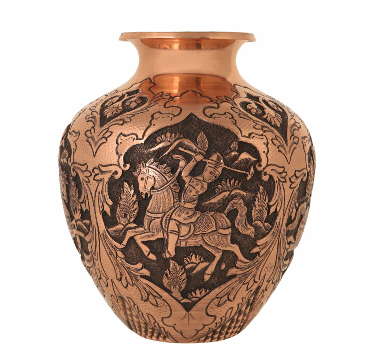 Heroic Engraved Vase with Polo Design Code 910 view 6