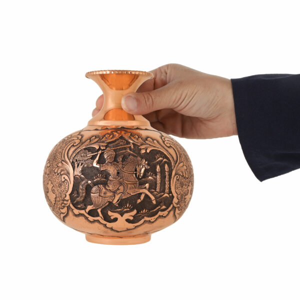 Heroic Engraved Vase with Pomegranate Polo Design Code 902 view 2