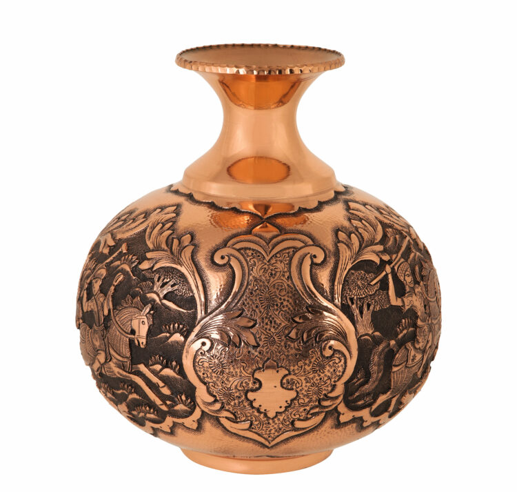 Heroic Engraved Vase with Pomegranate Polo Design Code 902 view 5