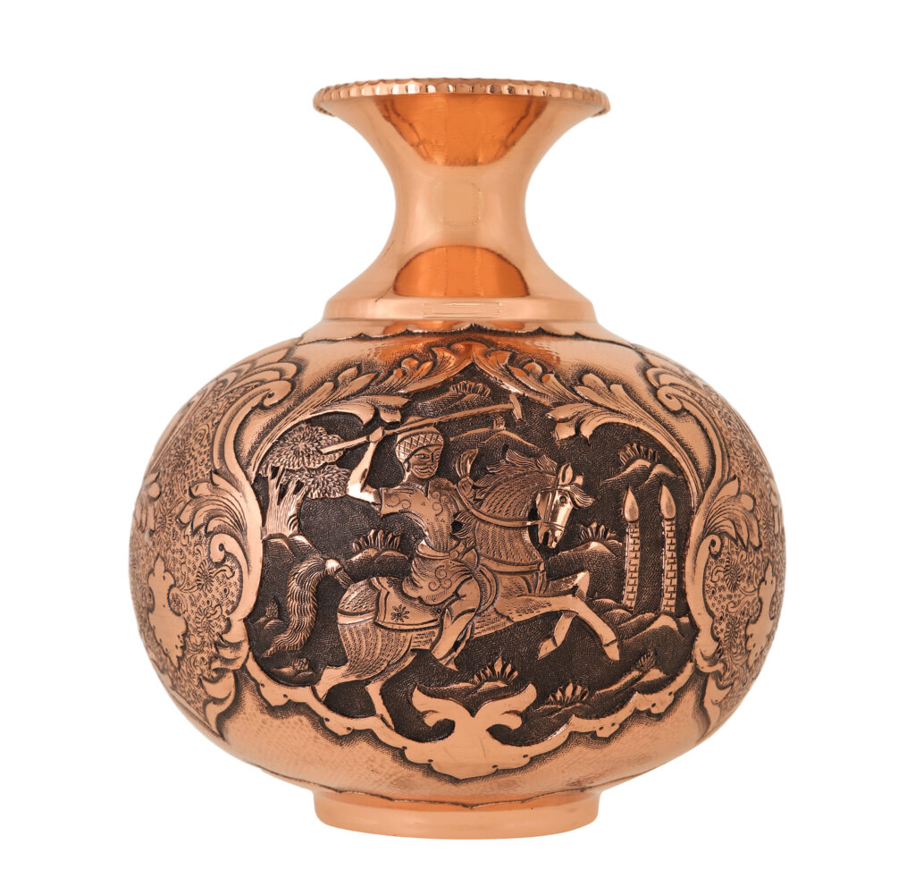 Heroic Engraved Vase with Pomegranate Polo Design Code 902 view 6