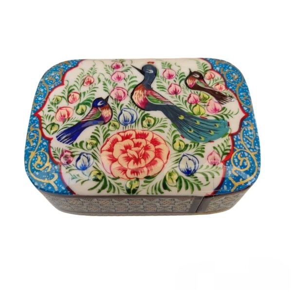 Inlaid Card Holder with Bird and Flower Design Code 01 view 1