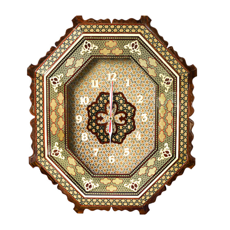 Inlaid Clock Model Drawn Octagon High Quality Code DrawnOctagon50p44 view 1