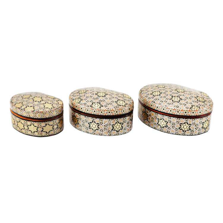 Inlaid Jewelry Box Model Full Inlay Ellipse Design Code 141210 Set of 3 view 7