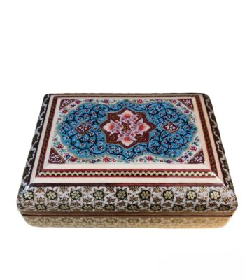 Inlaid Jewelry Box with Tazhib Design Code 06 view 1