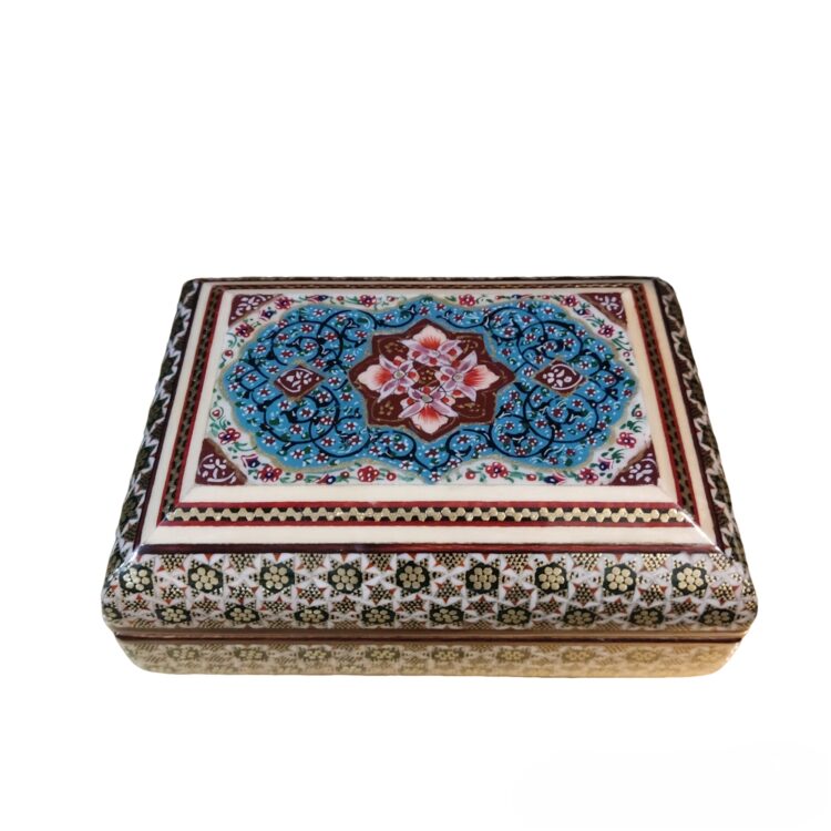 Inlaid Jewelry Box with Tazhib Design Code 06 view 1