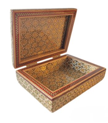 Inlaid Jewelry Box with Tazhib Design Code 06 view 2