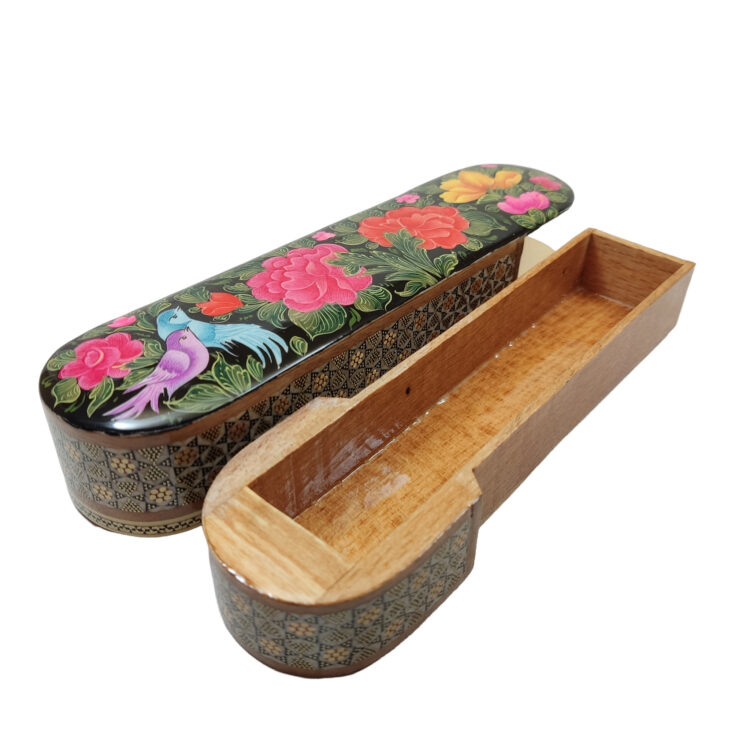 Inlaid Pen Holder Model Bird and Flower Code 02 view 3