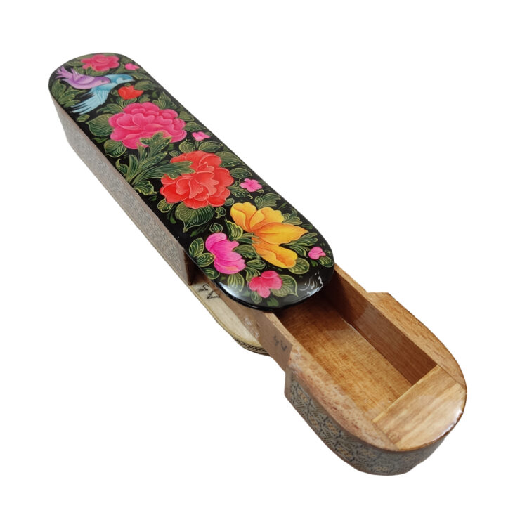 Inlaid Pen Holder Model Bird and Flower Code 02 view 4