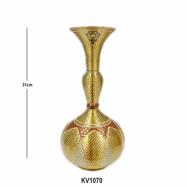 Inlaid Vase Aghajani Code KV1070 view 3