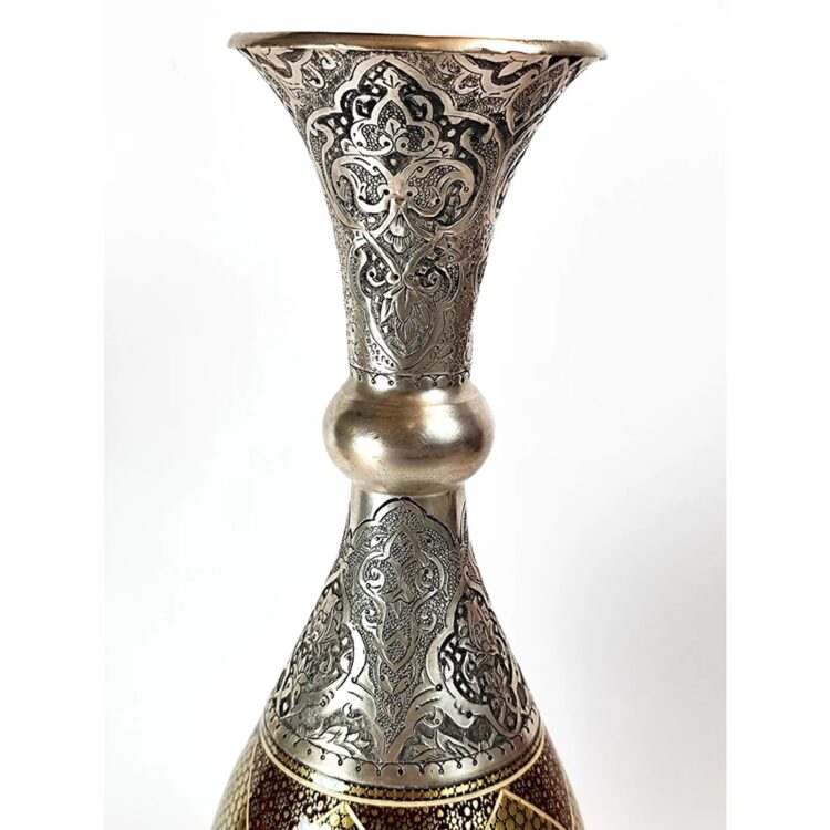 Inlaid Vase with Islamic Design Code GH40 Set of 2 view 4