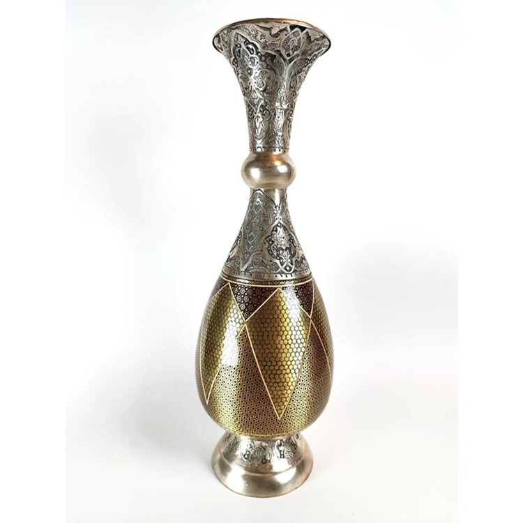 Inlaid Vase with Islamic Design Code GH40 Set of 2 view 5