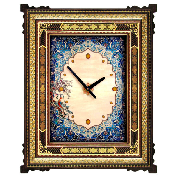 Inlaid Wall Clock with Illumination Painting Code 50x60 view 1