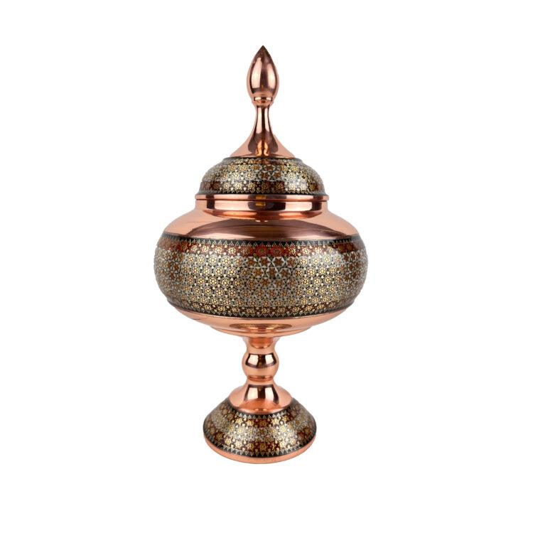 Khatam Copper Chocolate Dish Code K22 view 1