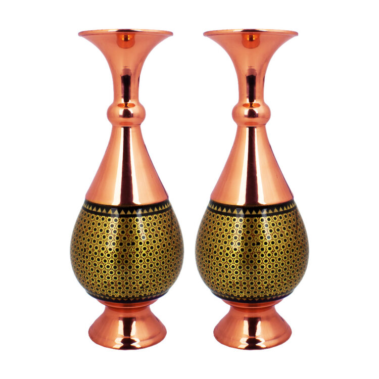 Khatam Kari Vase Code 2001 Set of 2 view 1