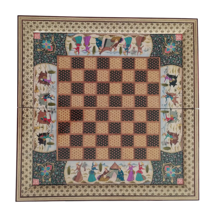 Khatamkari Chessboard Miniature Model Code LS-5050 view 2