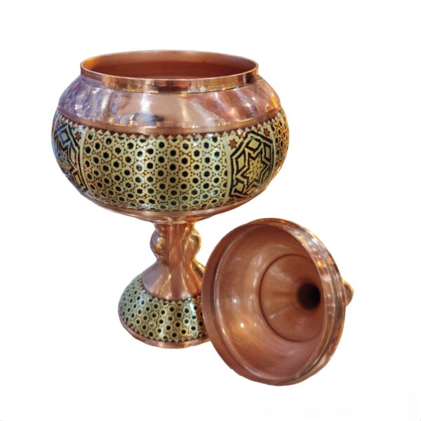 Khatamkari Copper Chocolate Bowl Code 02 view 2