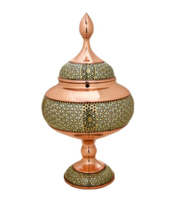 Khatamkari Copper Chocolate Bowl Code 25 view 1