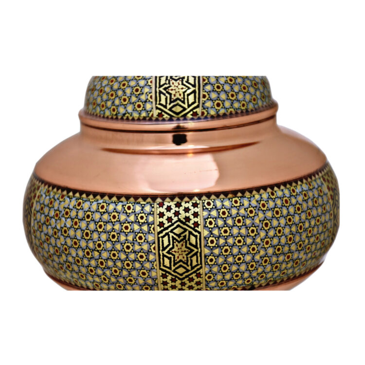 Khatamkari Copper Chocolate Bowl Code 25 view 2