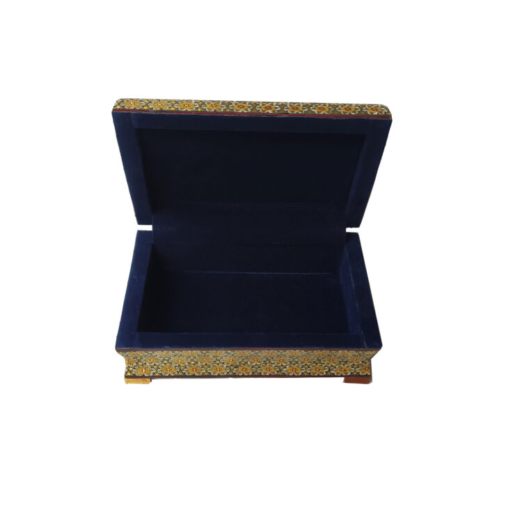 Khatamkari Jewelry Box with Lili and Majnoon Design Code 103 view 3