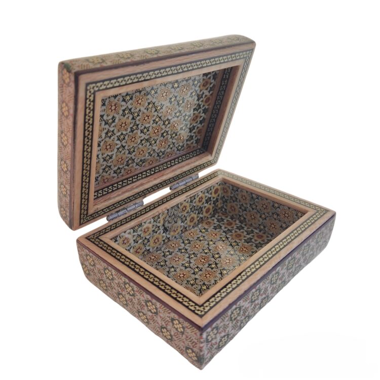 Khatamkari Jewelry Box with Motreb and Chang Design Code 01 view 2