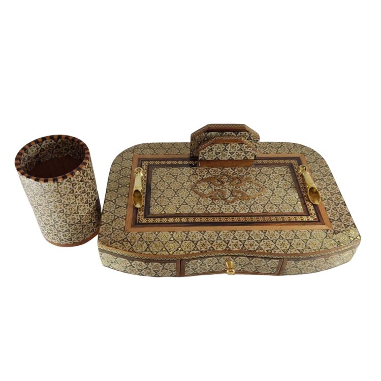 Khatamkari Pen Holder and Desk Organizer Code 02 view 1