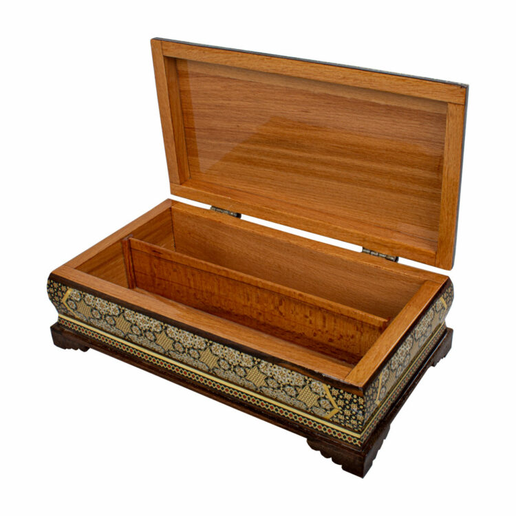 Khatamkari Tissue Box and Knife and Fork Box and Trash Can Set Code 02 view 11