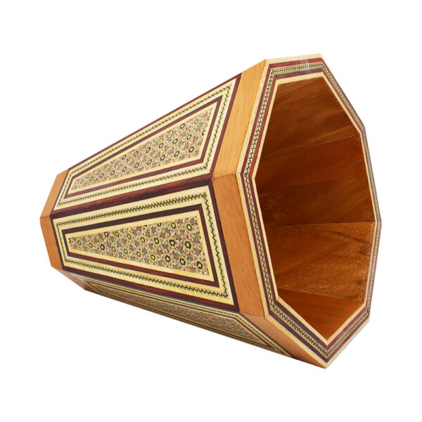 Khatamkari Tissue Box and Knife and Fork Box and Trash Can Set Code 02 view 2