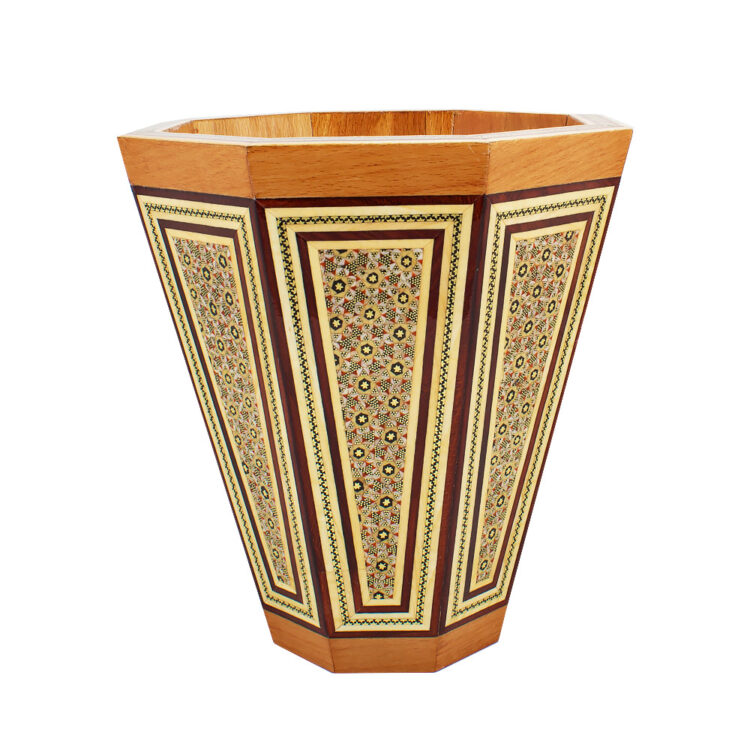 Khatamkari Tissue Box and Knife and Fork Box and Trash Can Set Code 02 view 4